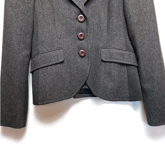 RW & Co Wool Blend Grey Blazer Size 10 EUC - Picture 2 of 7